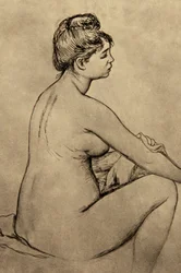 Baigneuse se séchant